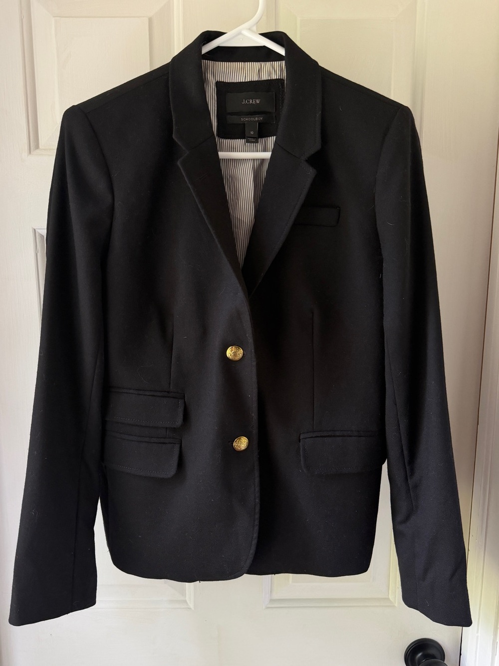J. Crew Black Schoolboy Blazer size 10